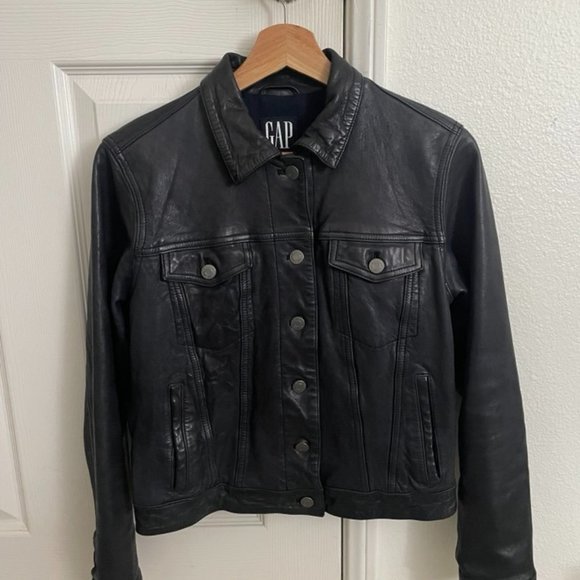 Gap Genuine Lamb Leather Jacket - Picture 1 of 4